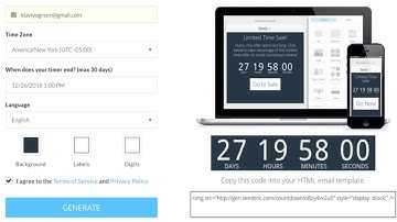 eMail Marketing Tip of the Day | Using Countdown Timers in your Sales eMails