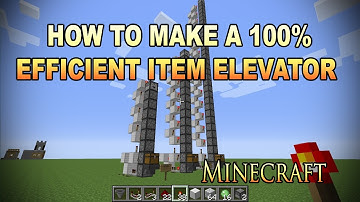 Minecraft - How to make a 100% efficient Item Elevator - Pesterenan