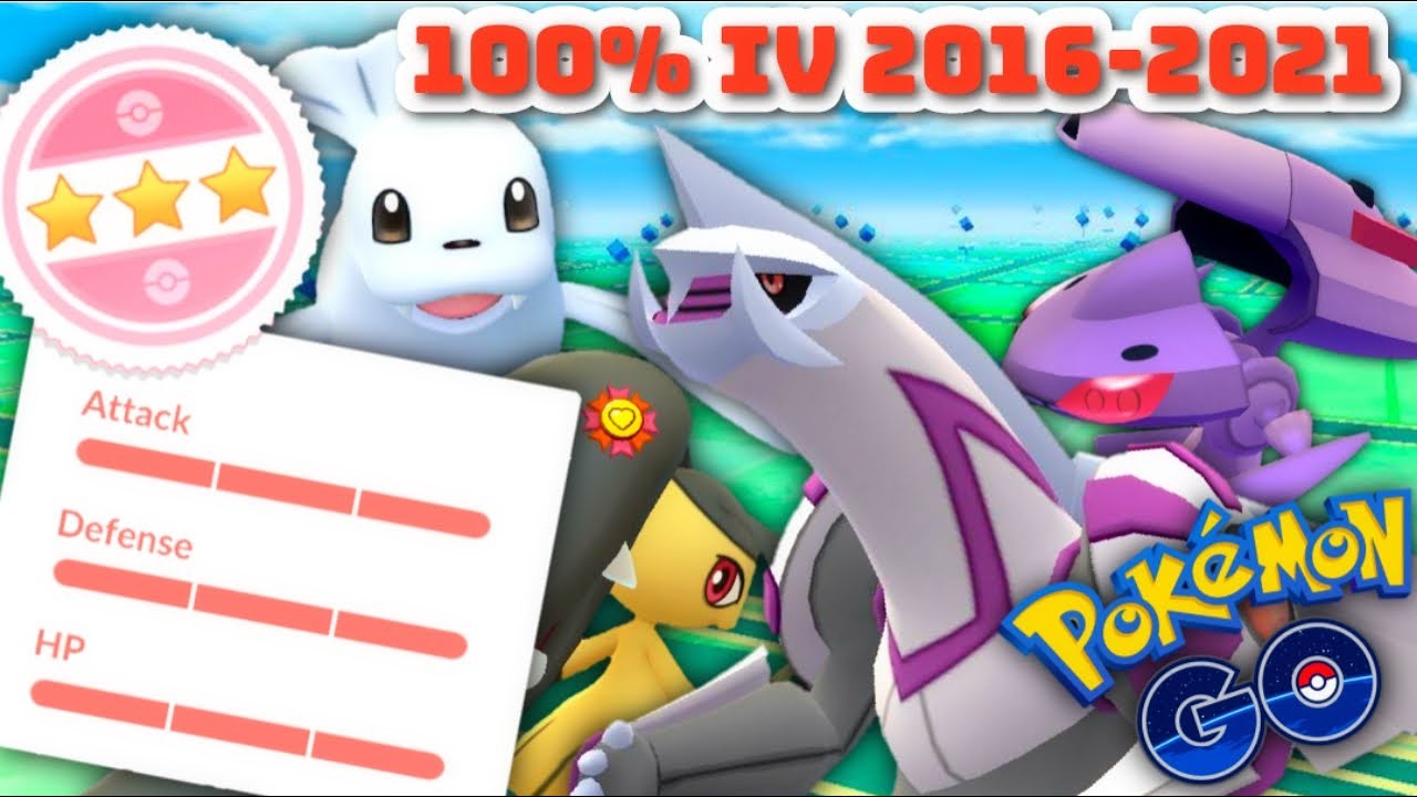 I can't believe my 100% IV Collection in Pokemon GO from 2016 - 2021 // Shiny & Legendary 100% IV