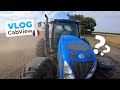 Je passe la HERSE ROTATIVE avec le NEW HOLLAND ! (Autoguidage)