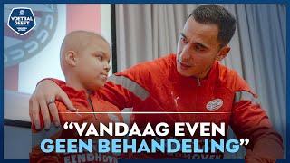 ❤️🤍 𝐀𝐍𝐖𝐀𝐑 𝐄𝐋 𝐆𝐇𝐀𝐙𝐈 bezorgt zieke Nigel een hele bijzondere dag! 🏥⚽ | Voetbal Geeft