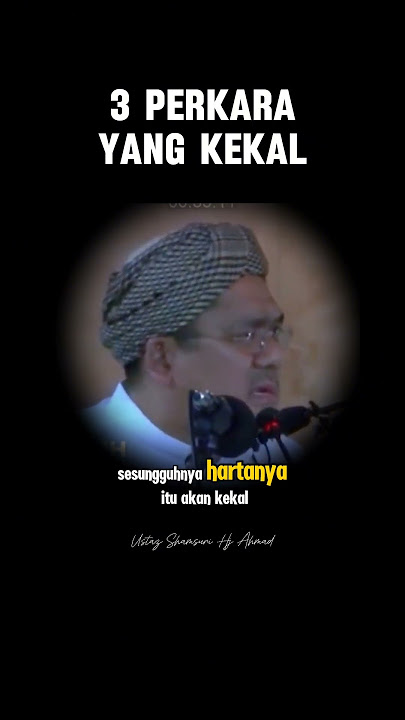 #502 3 Perkara Yang Kekal #shorts #ustazshamsuri