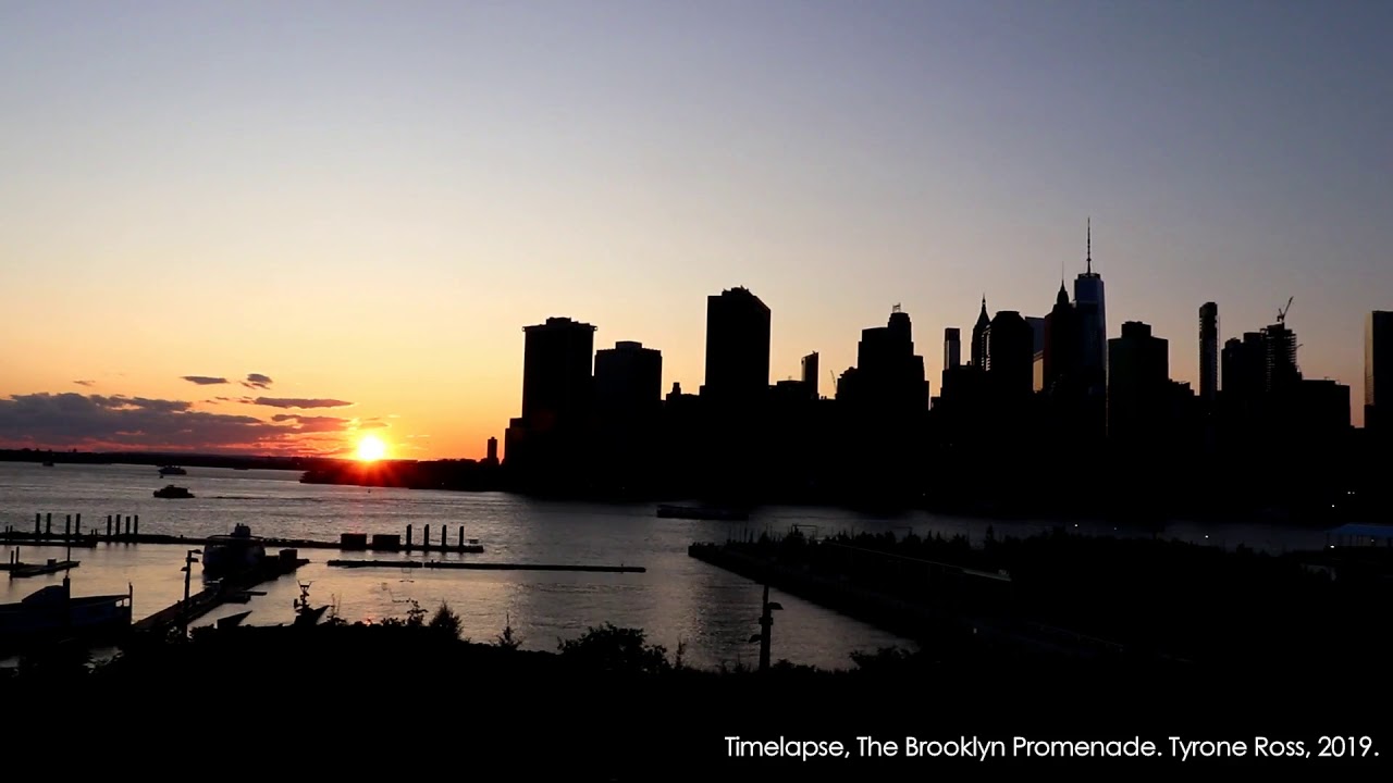 Timelapse: The Brooklyn Promenade at Sunset - YouTube