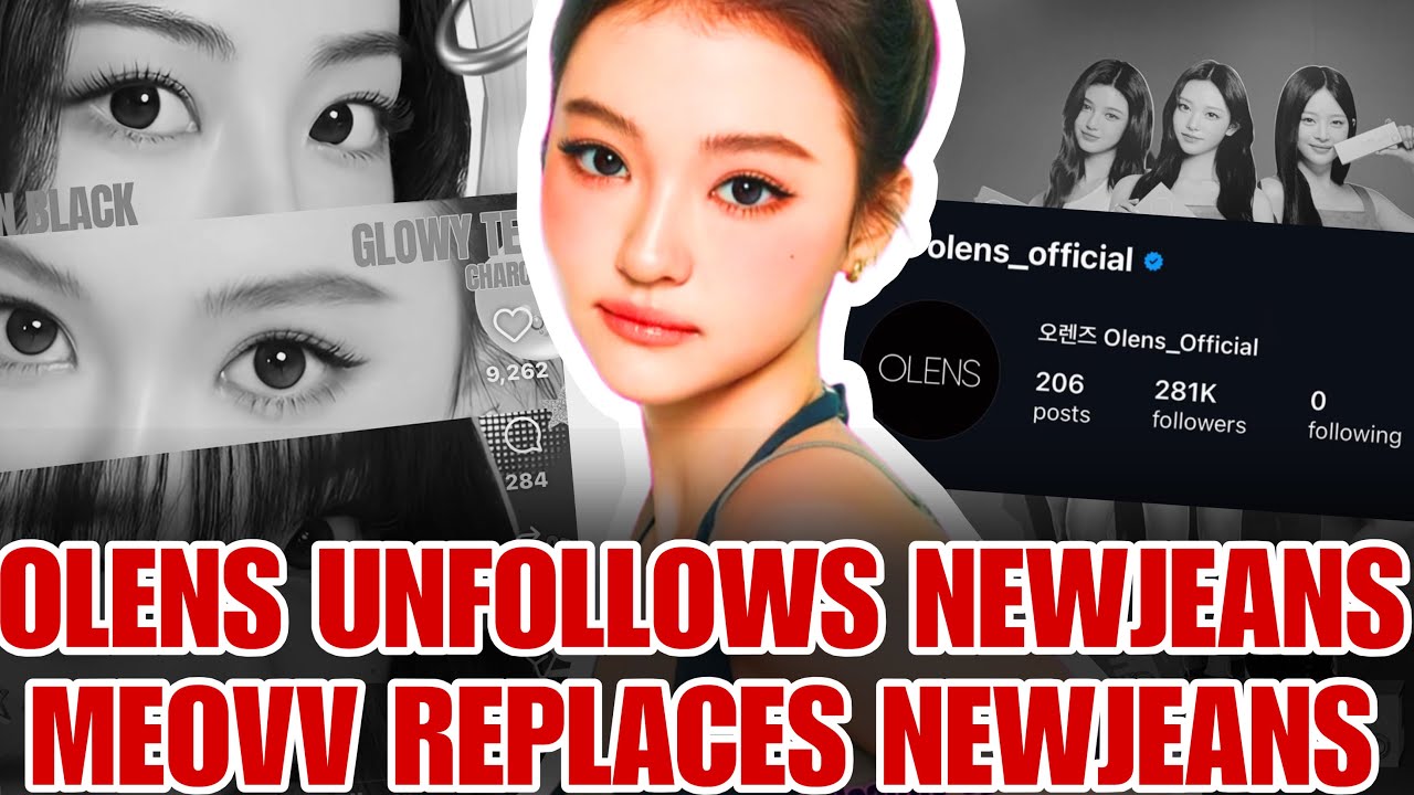Компания NewJeans потеряла OLENS в качестве партнера? MEOVV займет их место.