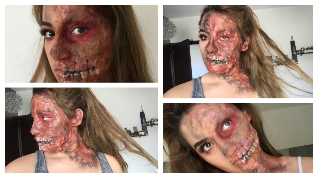 easy half burned face halloween makeup tutorial fx makeup beginners - Halloween Makeup For Beginners easy half burned face halloween makeup tutorial fx makeup beginners - Halloween Makeup For Beginners
