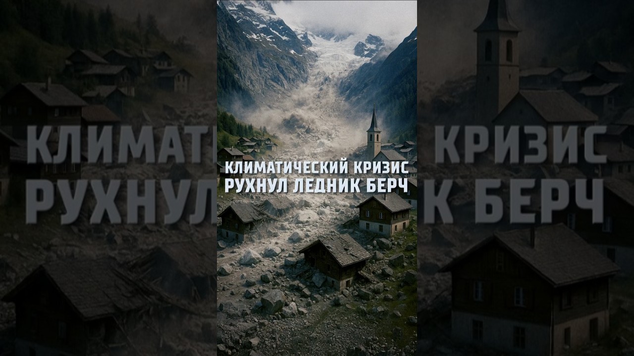 Климатическая катастрофа - в Альпах обрушился ледник.