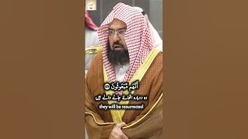Surah Mutaffifin (83) Verse 1-6 Abdul Rahman Sudais عبدالرحمن السديس سورة المطففين #islam #quran