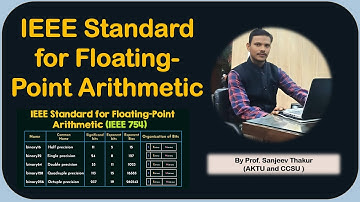 COA 17 : IEEE Standard for Floating-Point Numbers for AKTU MCA, BTech #aktu #akgec