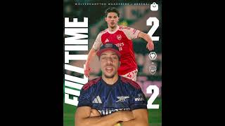 Wolves 2 VS 2 Arsenal Premier League Match Reflection [PART 1] #premierleague #wolars
