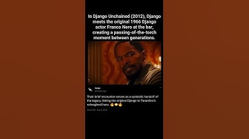 Django Unchained (2012) features Franco Nero, the original 1966 Django.