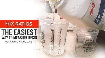 How to properly measure epoxy resin |  2:1 Ratio Explained | How to use ratio mixing cups