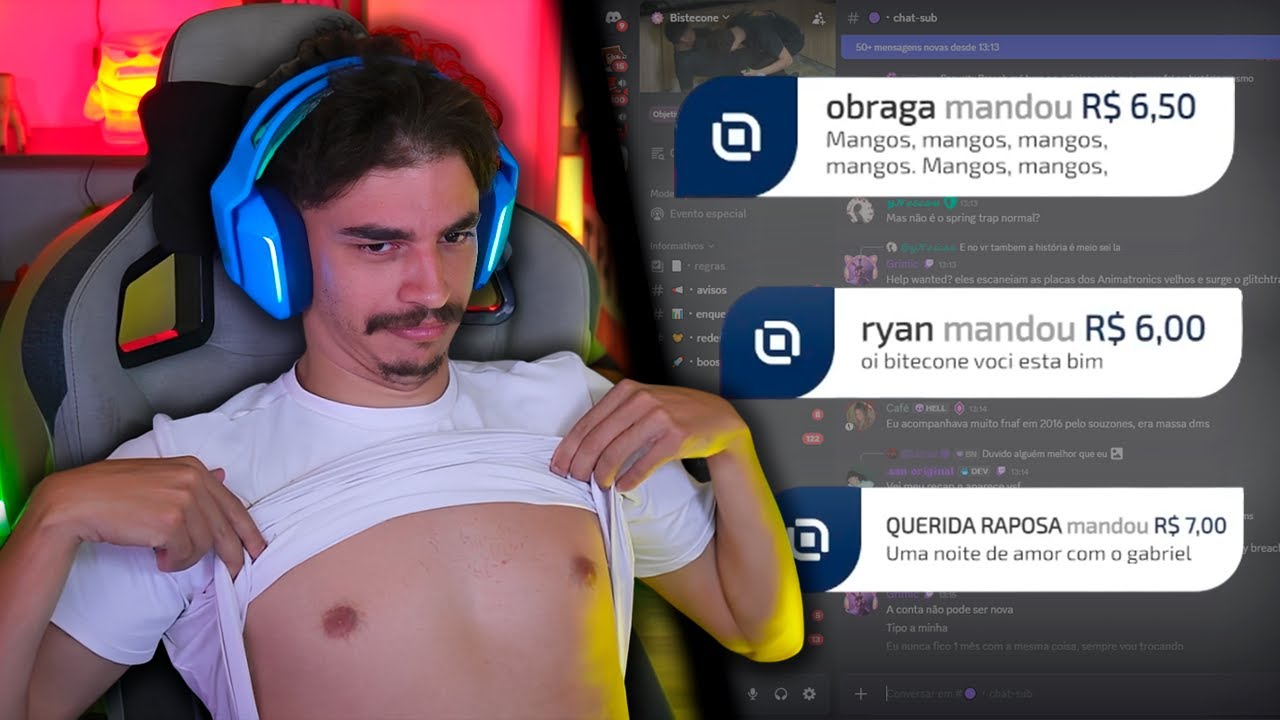 BISTECONE REAGINDO AO LIVEPIX PARA COMPRAR SUA PORSCHE