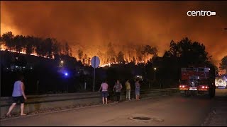 Fogo em Miranda do Corvo cortou A13 e ameaçou povoações