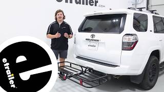 etrailer Flint Hill Goods 19 x 53 Cargo Carrier Feature Review - 2022 Toyota 4Runner