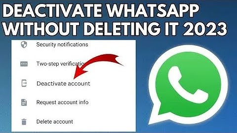 How to Temporarily Deactivate WhatsApp account Without Deleting (2023) |Deactivate WhatsApp Account