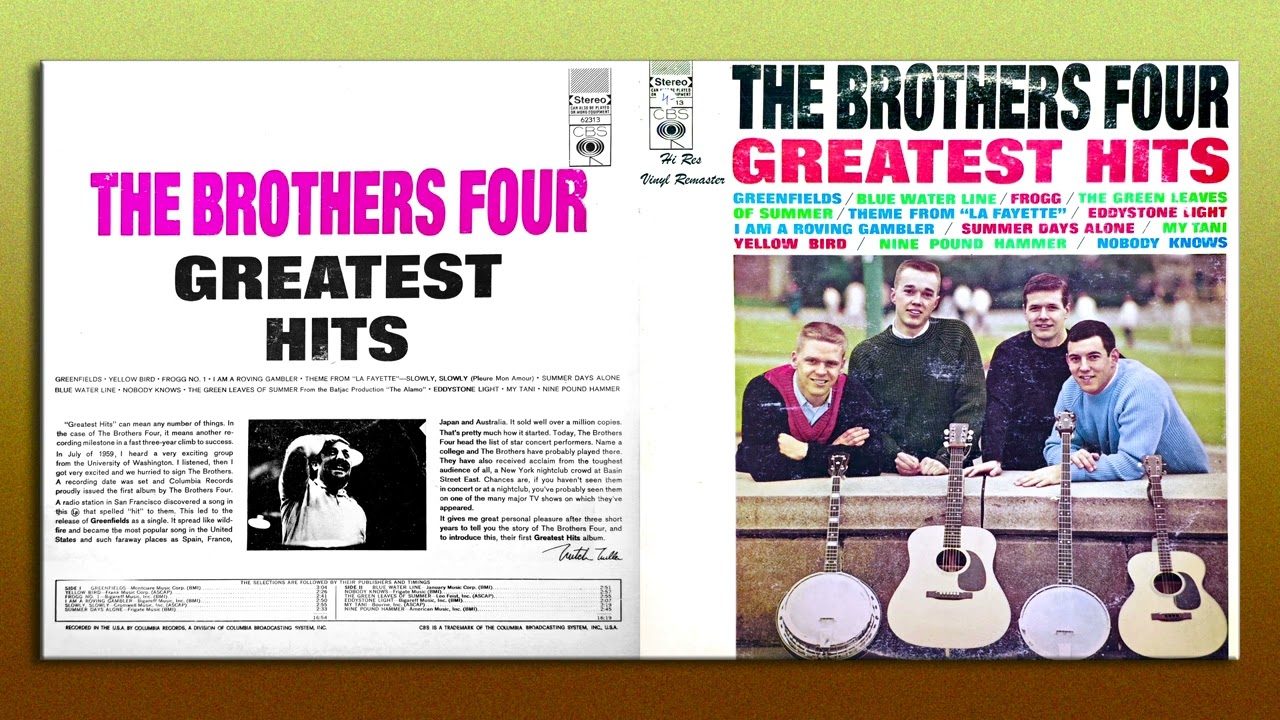 The Brothers Four - Frogg No. 1 - HiRes Vinyl Remaster - YouTube