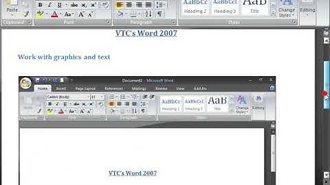 Microsoft Word 2007 ENG TB 05 01 Insert a Screen Capture