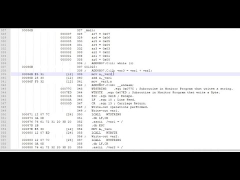 Using the SDCC "C" Programming Language Compiler with In-Line Assembly on the 8031/8051 Computer.
