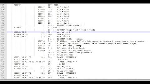 Using the SDCC "C" Programming Language Compiler with In-Line Assembly on the 8031/8051 Computer.
