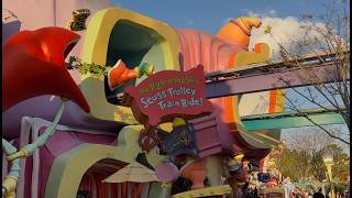 The HIGH in the Sky Seuss Trolley Train Ride! | POV Ride-Thru at Universal Islands of Adventure