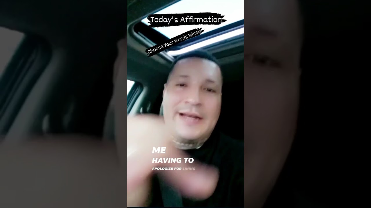 Today's AFFIRMATION: CHOOSE YOUR WORDS WISELY.🙏 