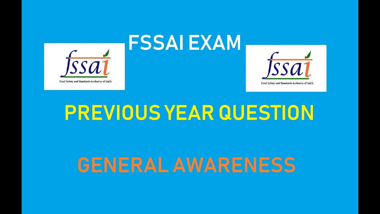 FSSAI Recruitment | Previous Year Question Paper  | General Awareness