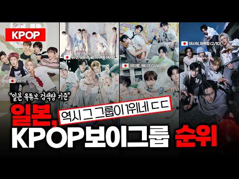 "KPOP보이그룹" 일본 순위 (2026년 상반기_일본 유튜브검색량 기준)