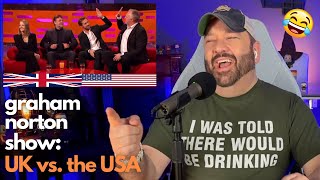 American Reacts to the Graham Norton Show: UK vs. the USA!