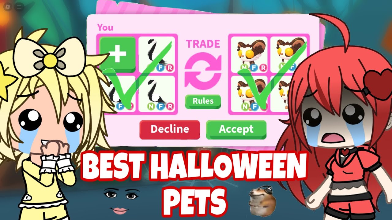 TRADING BRAND NEW NEON PETS IN ADOPT ME HALLOWEEN UPDATE WEEK 3 - YouTube
