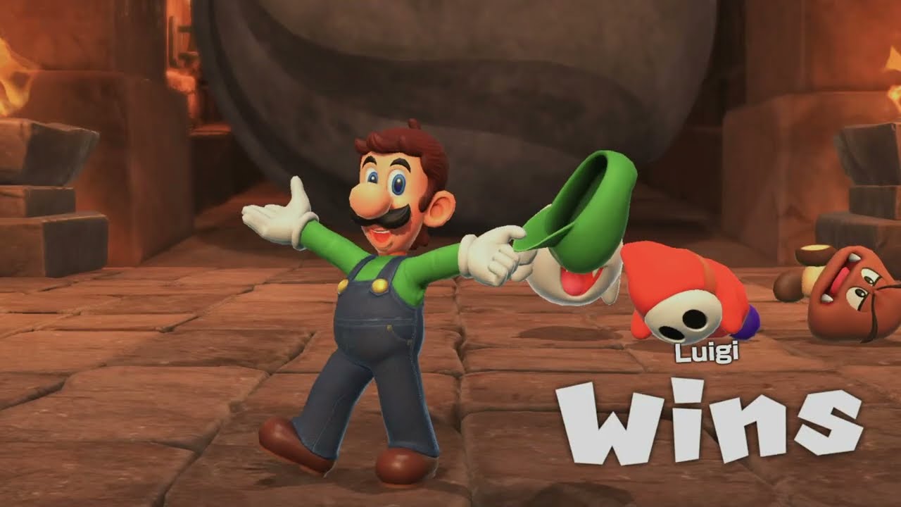 Super Mario Party Jamboree #113 - Shy Guy vs Boo vs Luigi vs Goomba in Roll ’em Raceway