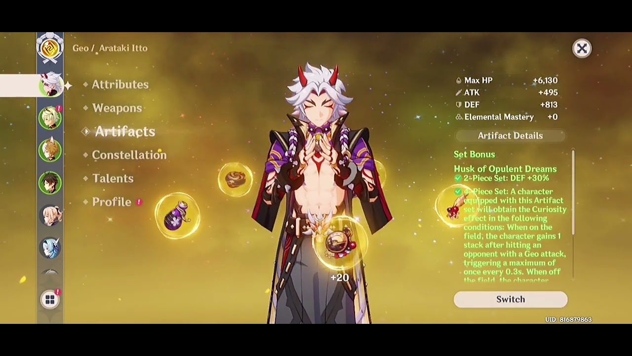 What a triple crowned C0 itto can do to teyvat's lego cube with r5 whiteblind | Genshin Impact