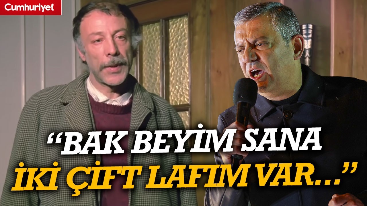 Mitinge damga vurdu! Özgür Özel Erdoğan'a Yaşar Usta'nın sözleriyle seslendi...