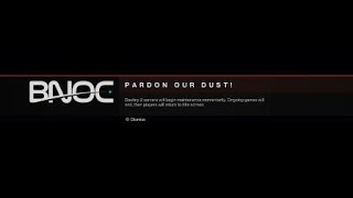 Bungie Starting Maintenance Just As I Finish Spire