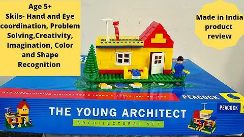 How to make a House 🏠 using building blocks | The young architectural building block game Review