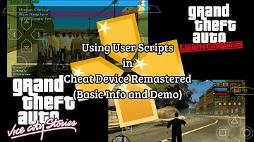 Using User Scripts in Cheat Device Remastered (basic info and demo)