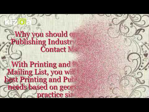 Printing And Publishing Industry Email List