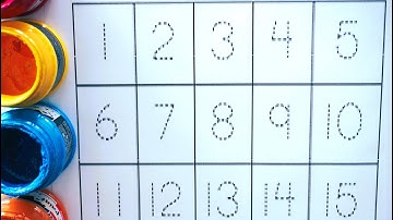 How to write Numbers 0 to 20, Learn write number song DIY video compilation