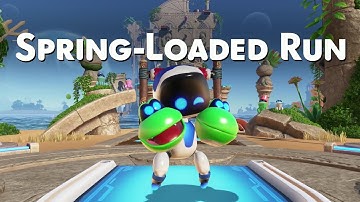 Astro Bot Spring-Loaded Run DLC Gameplay