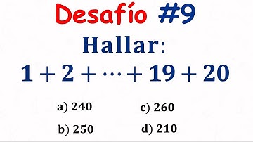 ¡¡No te pierdas este nuevo DESAFÍO [ Sumatoria de GAUSS ] !!