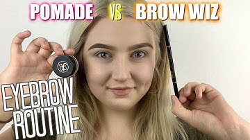 ABH POMADE vs BROW WIZ Eyebrow Routine! ♡ Tobie Jean