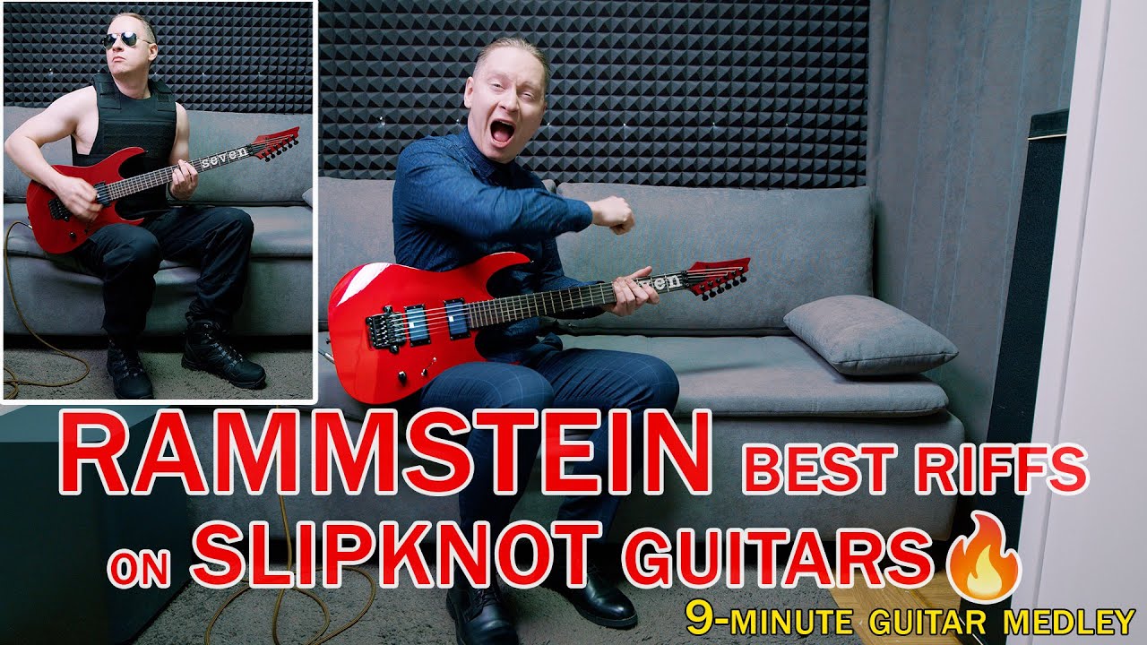 Rammstein Best Riffs on Slipknot Guitars 9 Minute Medley Viktor Jat ft. 