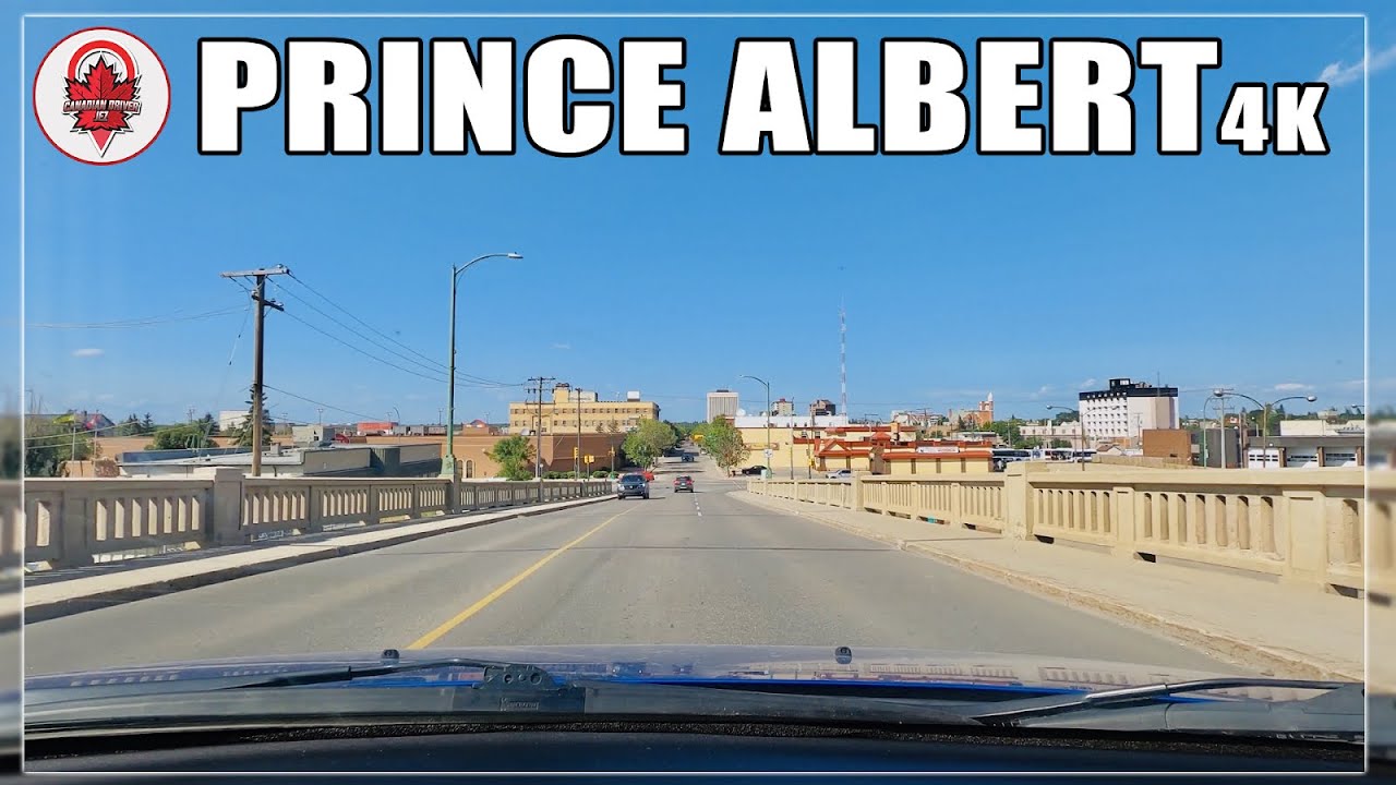 Prince Albert 4K Driving tour of Downtown ( Central Avenue 2nd Ave