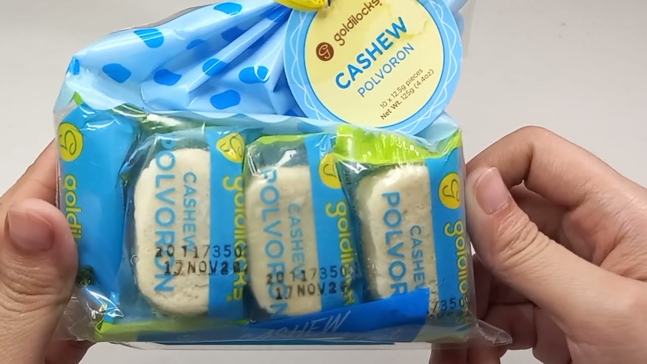 GOLDILOCKS CASHEW POLVORON 125G YouTube