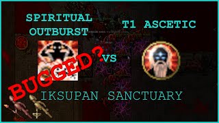 Tibia | Monk 496 | Spiritual Outburst vs T1 Ascetic | Spender bugged