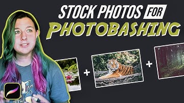 How to Find Stock Photos for Photobashing in Procreate | Photo Manipulation | Matte Painting