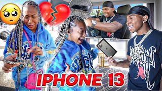 RUNNING OVER MY SISTERS PHONE WITH A CAR THEN SURPRISING HER WITH A BRAND NEW IPHONE 13!