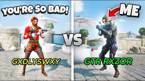 INSANE 1v1 AGAINST TRASH TALKER