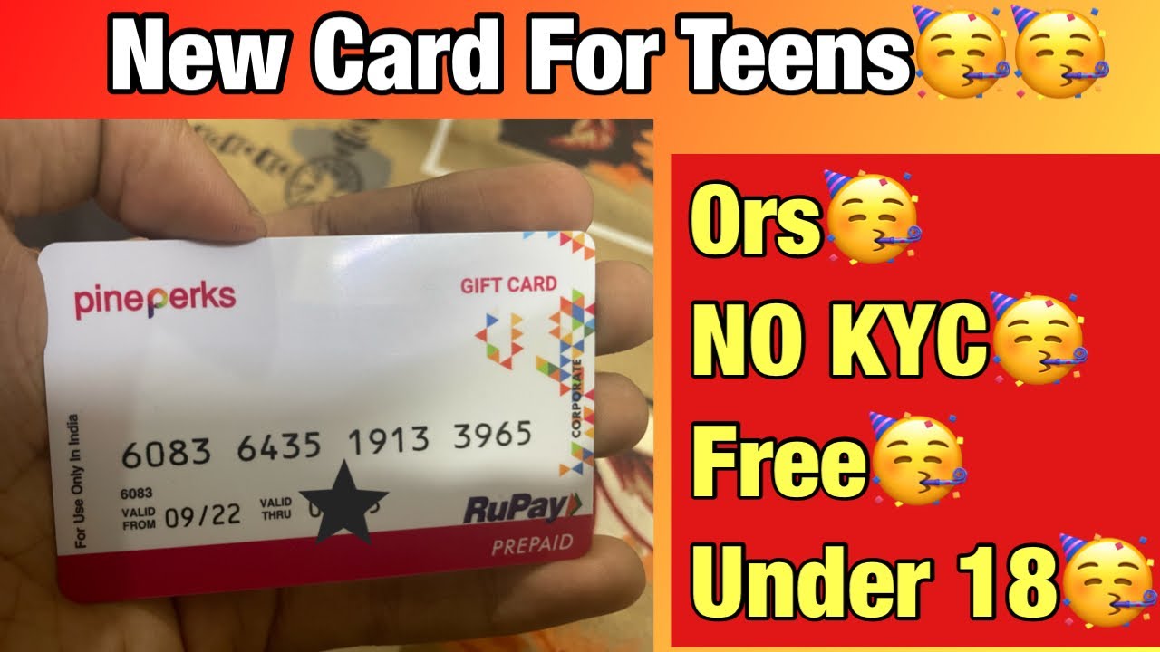 New card for teens ll Pineperks Card Unboxing || Pineperks Gift Card || Pineperks prepaid card