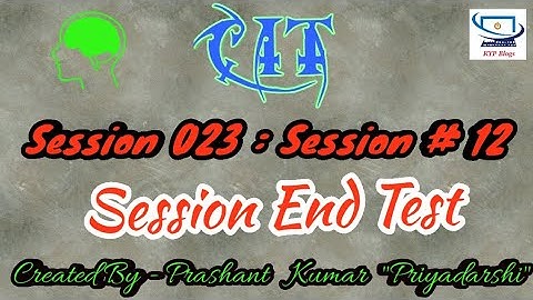 ERA Session 23 : Session 12 - BS CIT - Session End Test