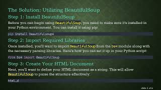 How to Extract HTML Content with BeautifulSoup in Python